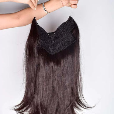 Halo Extensions – Dark Brown – Classic hair extensions | Nish Hair