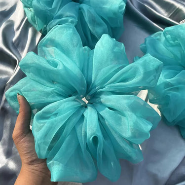 Nish Blue Organza Cloudy