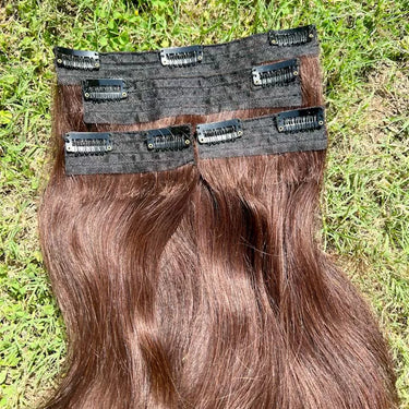 Light Brown – Clip in Hair Extensions – Nish Hair