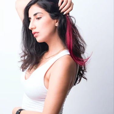 BURGUNDY #Strandout – Coloured clip-In Hair| Nish Hair