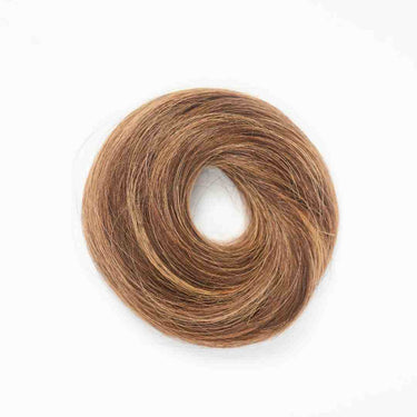 Human Hair Donut Scrunchie Ash Highlights | Small