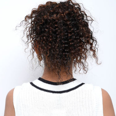 Curly Hair Top Knot Extensions  –  Wrap Around | Nish Hair