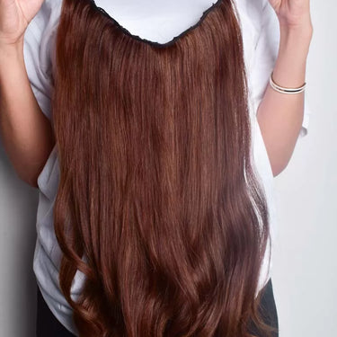Halo Extensions  –  Light Brown  –  Classic Hair Extensions | Nish Hair