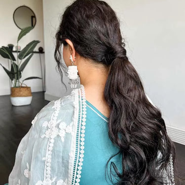 Wavy Faux Ponytail Extension  –  Nish Hair